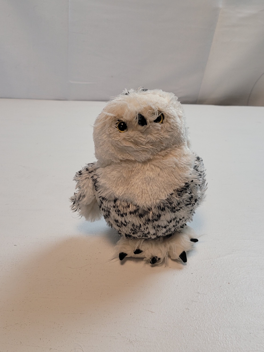 GANZ White and Gray Snowy Owl Plush